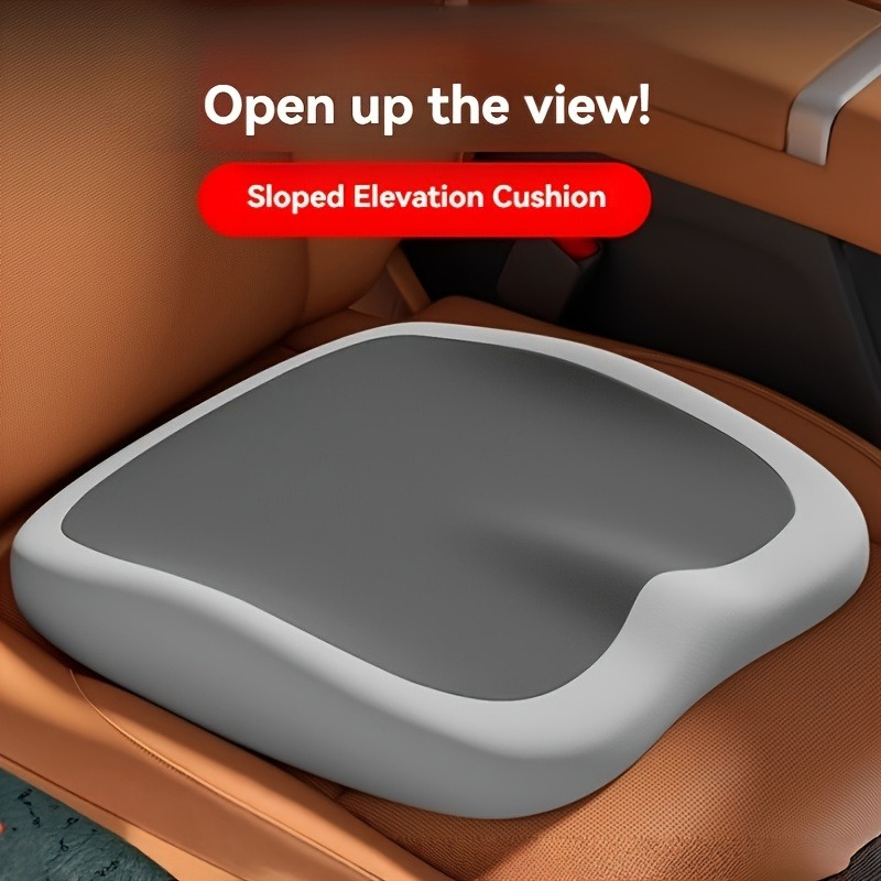 Car Seat Cushion Memory Foam - 人間工学に基づいたメモリーフォームシートクッション、運転席用シングルピースカーシートブースター、快適性とサポート力を向上、オフィスにも最適