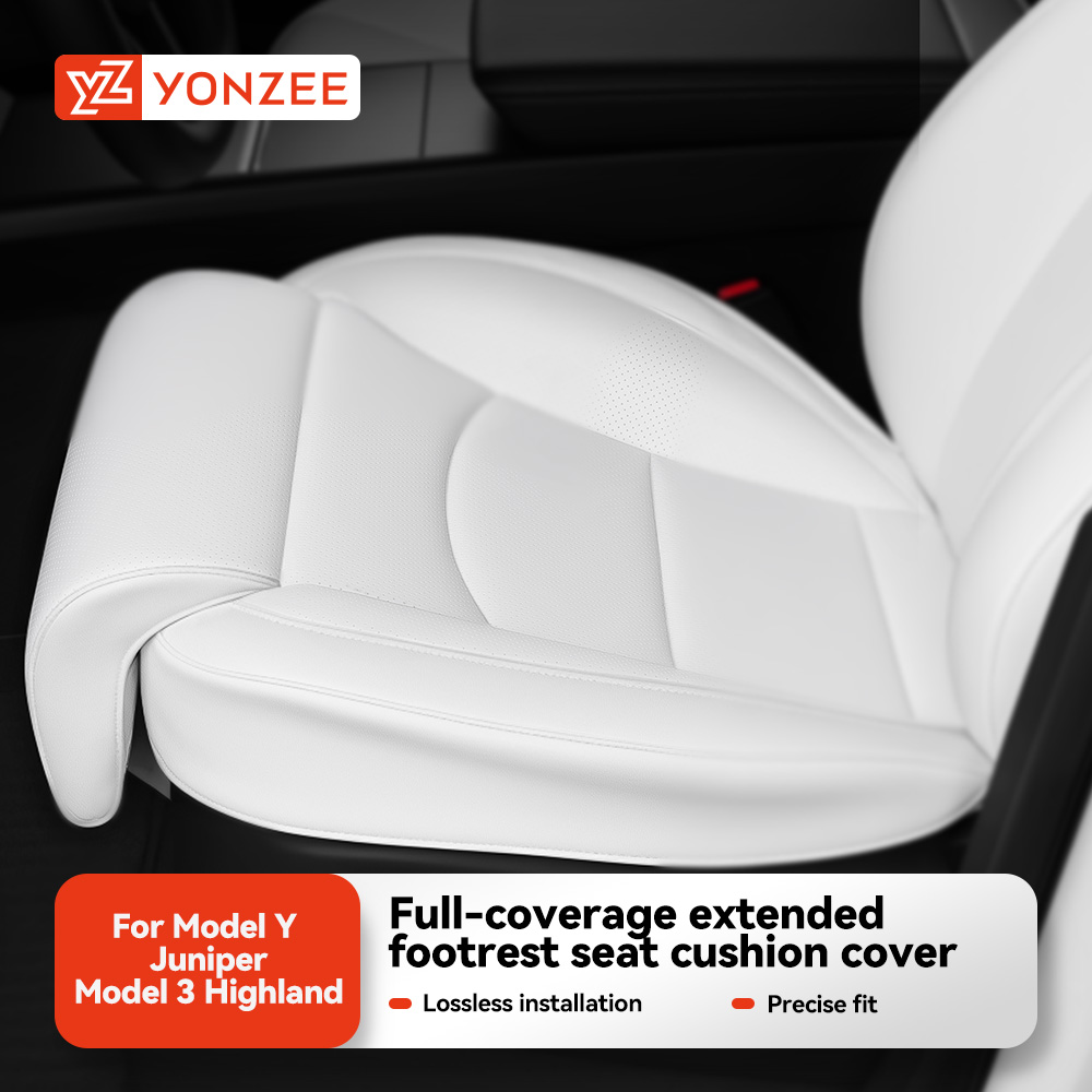 Car Seat Cushion Memory Foam - YZ テスラ 2026年モデルY ジュニパー レッグサポート エクステンション
