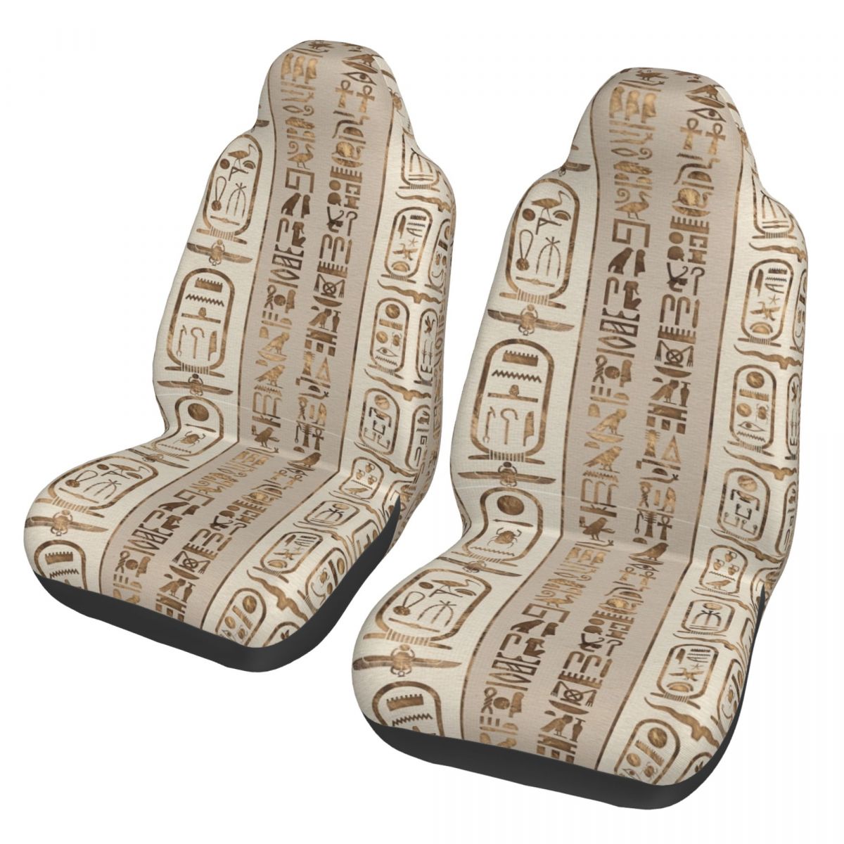 Car Accessories Egypt - 象形文字エスニックユニバーサルカーシートカバープロテクターインテリアアクセサリー古代エジプトカーシートプロテクターファイバーシートプロテクター