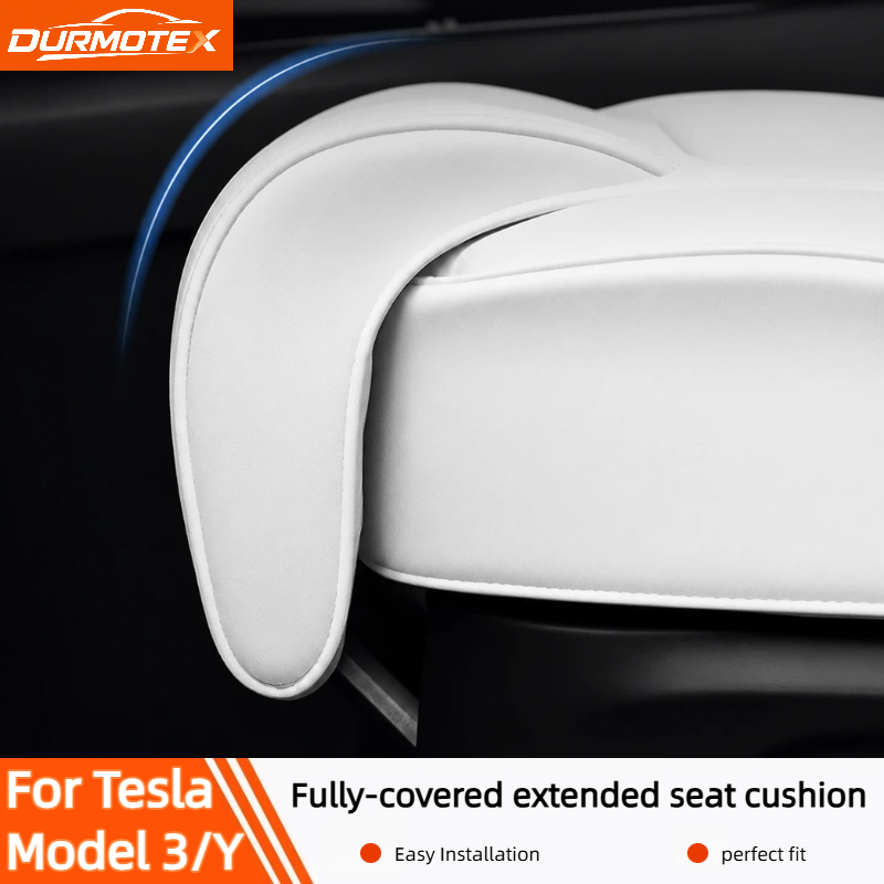 Car Seat Cushion Memory Foam - テスラモデル 3/Y 2017-2026 シートレッグサポートクッション低反発エクステンダー快適運転太ももサポートインテリアアクセサリー