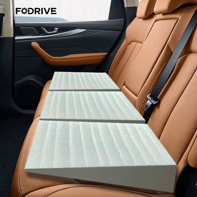 Car Seat Cushion Memory Foam - 新高さ調整メモリーフォームカーシートクッション 疲労軽減 レベリングパッド リアシートフラットナー ブースター 長距離運転用