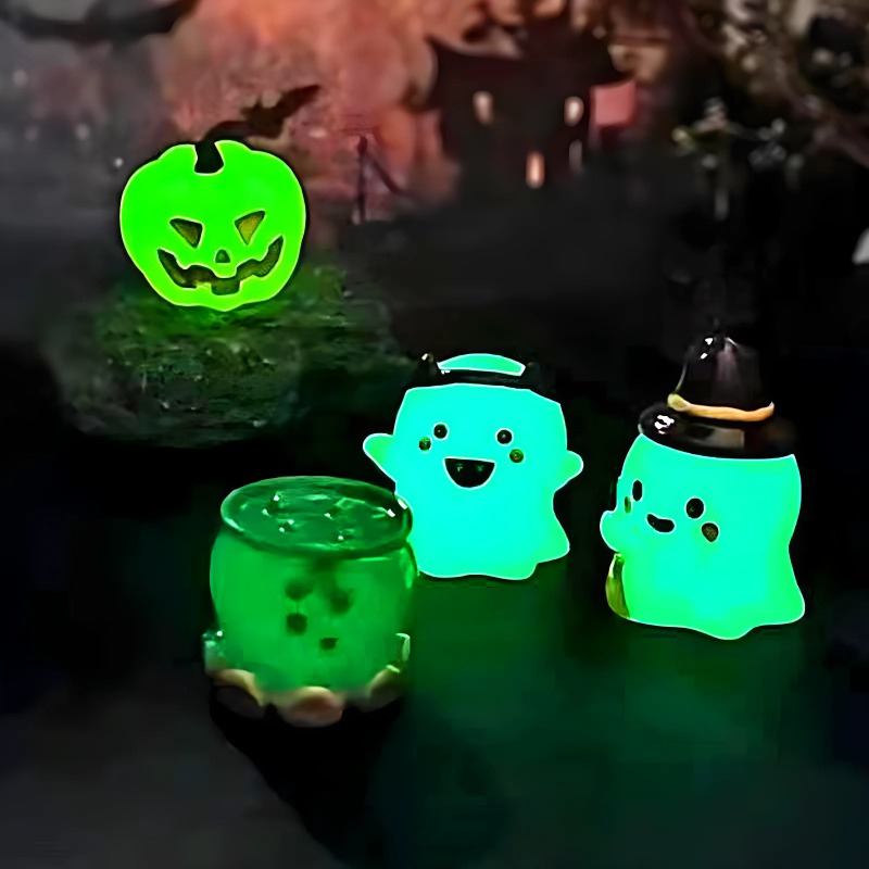 Car Accessories Xmas - 6個/セット ハロウィンを明るく照らすミニ6個入り多目的グロー装飾品 パーティー、家の装飾、車の装飾に