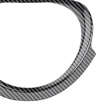 Steering Wheel Cover - 車のステアリングホイールボタンフレームカバートリムカーボンファイバーホンダ HRV VEZEL 2021-2024 RHD 車のインテリアアクセサリー