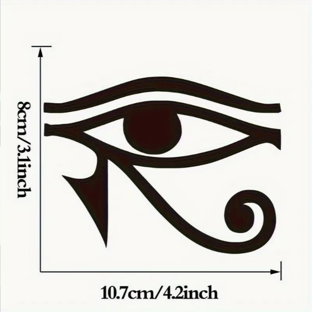 1ピースのホルスの目エジプトビニールステッカー - 古代エジ - Car Accessories Egypt のレビューと価格
