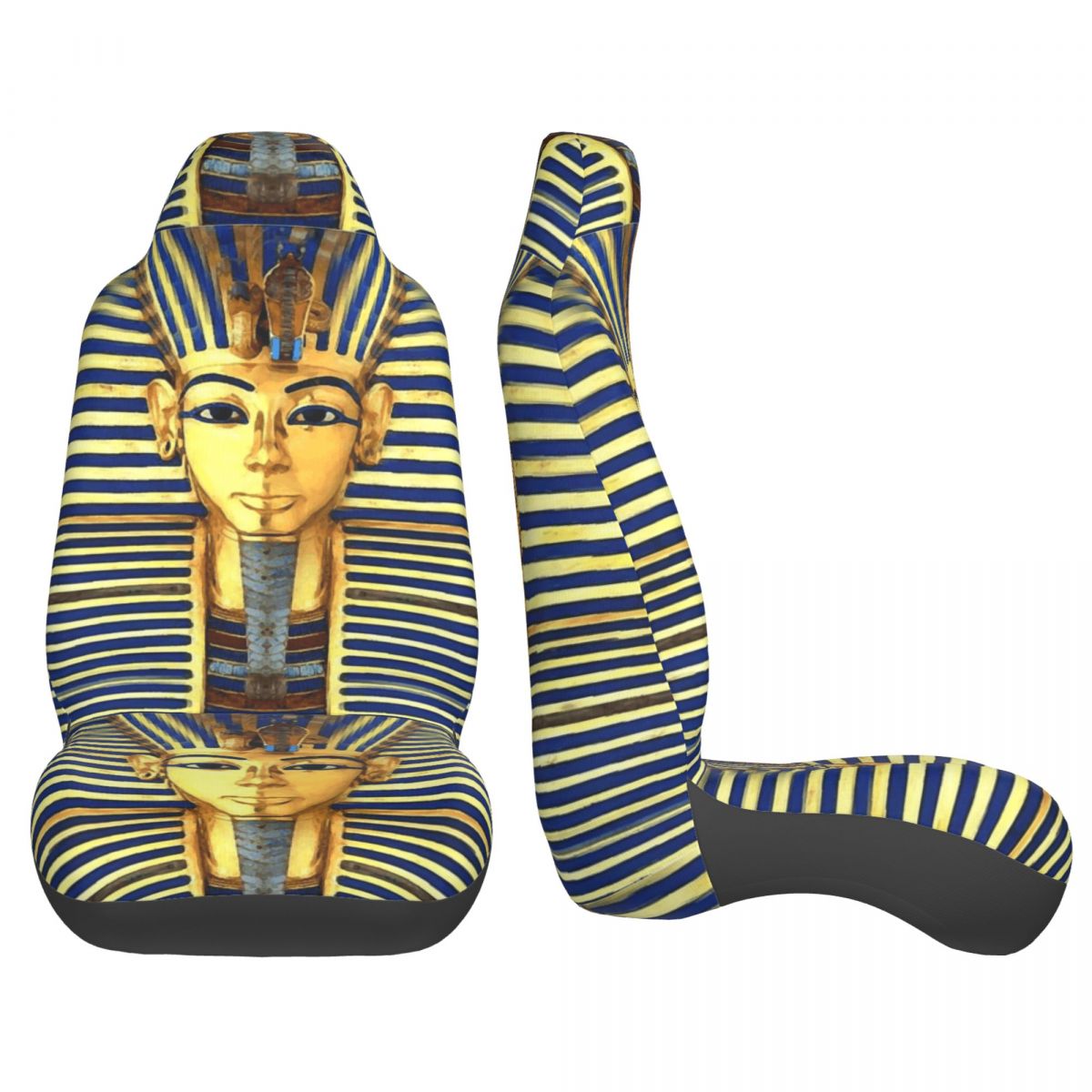 ファラオ王ツタンカーメンゴールドラピスユニバーサルカーシート - Car Accessories Egypt のレビューと価格