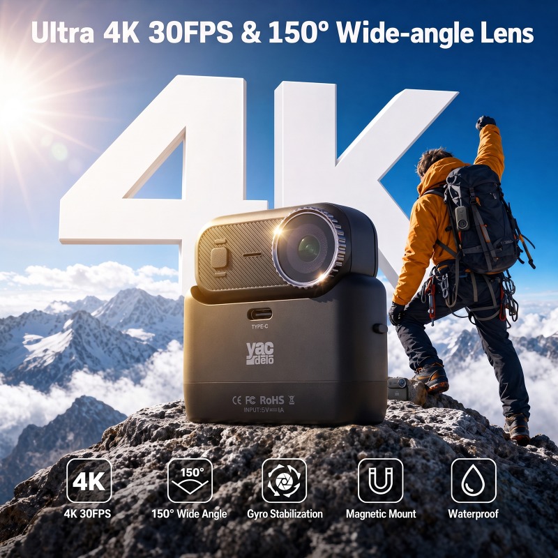 APEX Action 4K カメラ ミニ POV 磁気スポ - Car Accessories Online のレビューと価格
