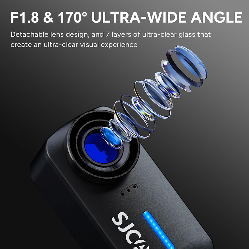 SJCAM C110+ アクションカメラ 6軸ジャイロスコー - Car Accessories Online のレビューと価格