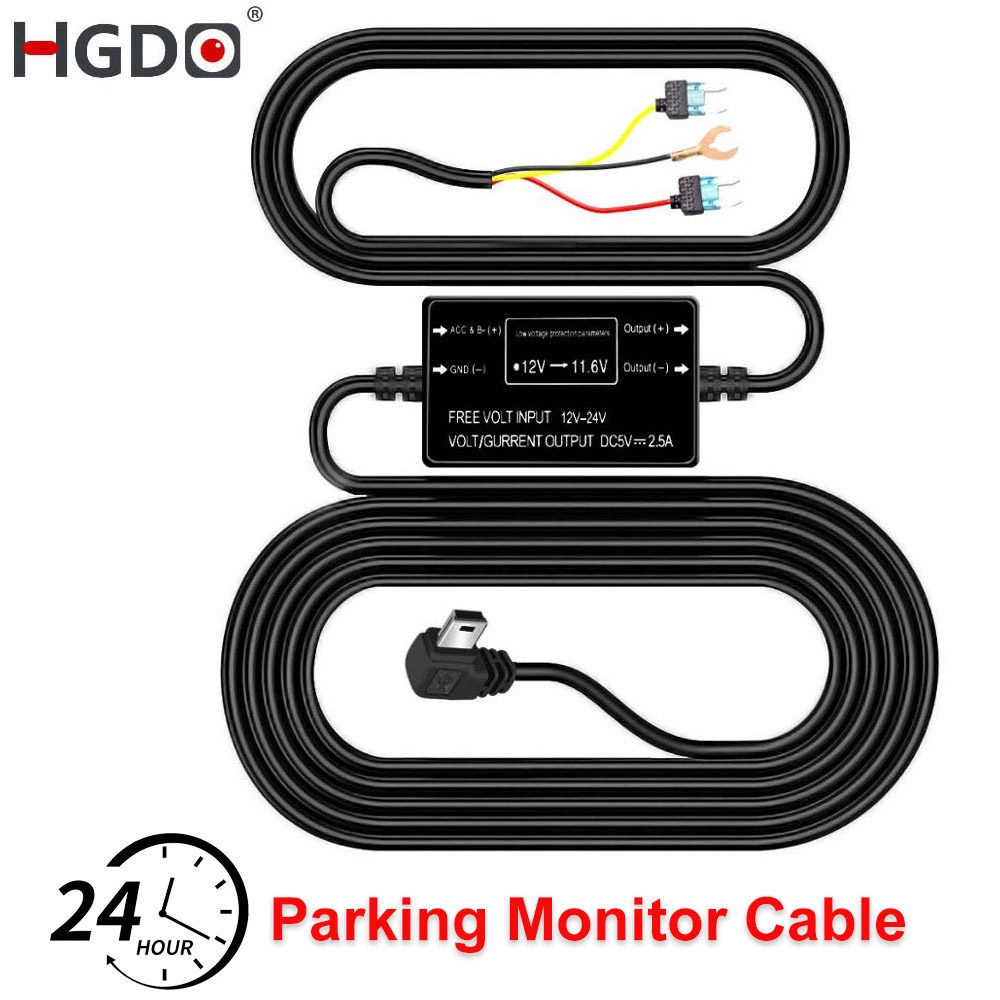 HGDO ダッシュカム ハードワイヤーキット ミニUSBポー - Car Accessories Online のレビューと価格