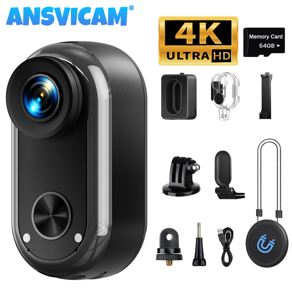 ANSVICAM 4K HD ミニ Wifi アクションカメ - Car Accessories Online のレビューと価格