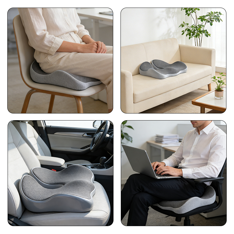 ポータブル低反発メモリーフォームカーシートクッション人間工学 - Car Seat Cushion Memory Foam のレビューと価格