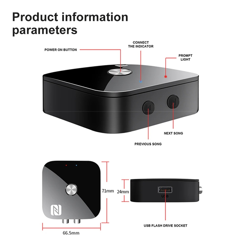 Bluetooth 6.0オーディオレシーバー RCA 3. - Car Accessories Online のレビューと価格