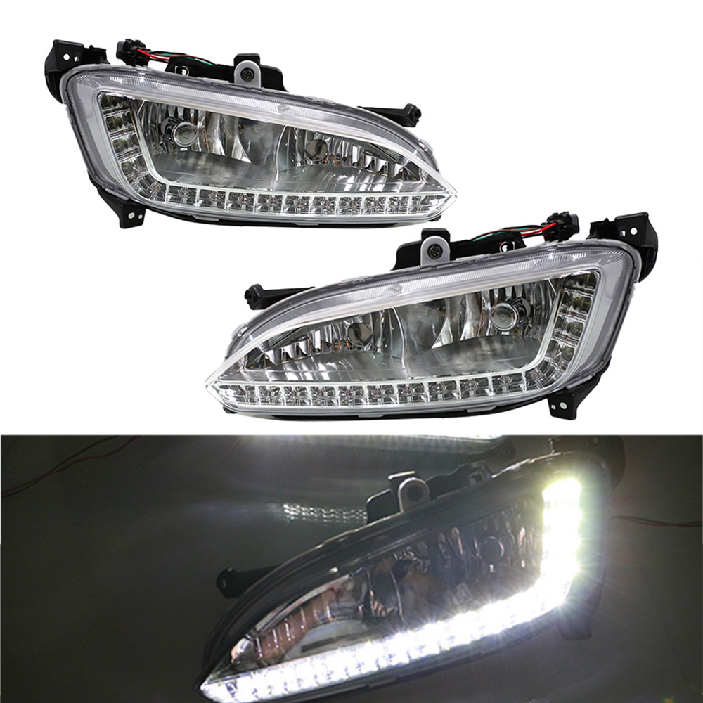 自動車ヘッドランプ LED DRL フォグライト LED 運 - Car Accessories Xmas のレビューと価格